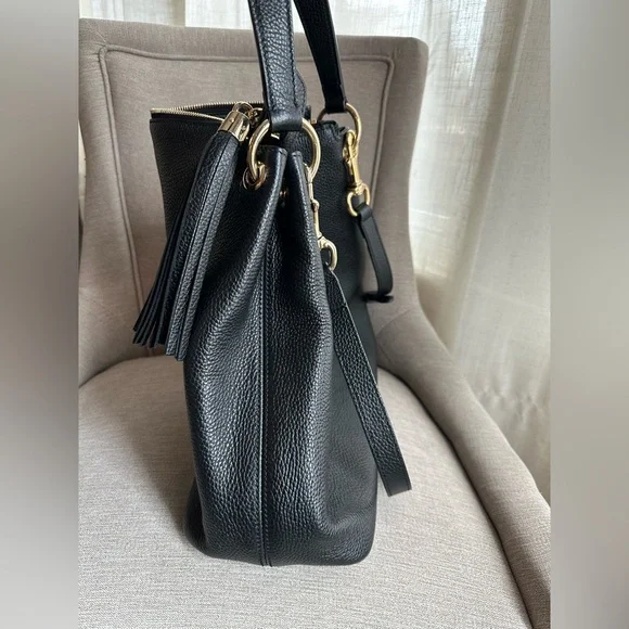 Gucci Black Pebbled Calfskin SoHo Hobo Bag Large - Picture 4 of 15